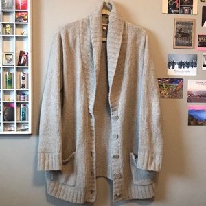 Soft button sweater cardigan